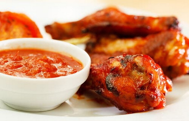 Ketchup on Spicy Wings